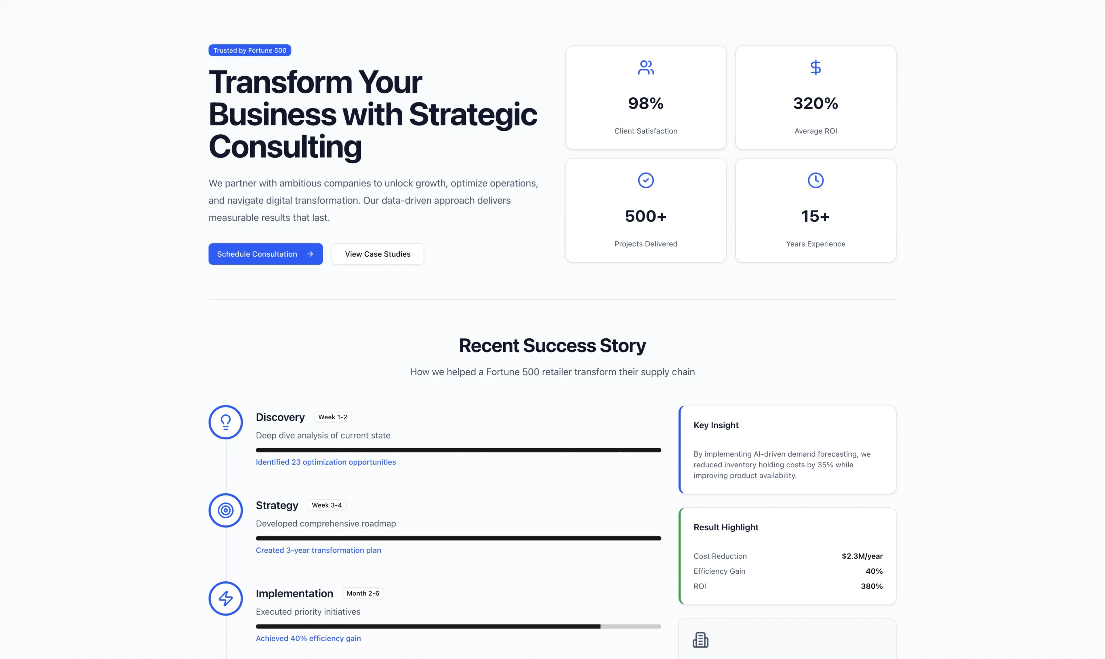 Consulting preview